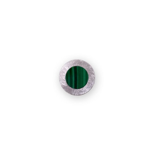 [Microphone] [Button Cover] Single Buttoncover_malachite_white
