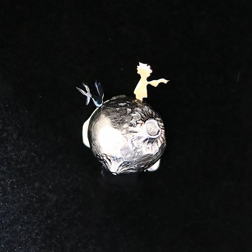 [silver925] Le Petit Prince Buttoncover_Fox The Little Prince and the Fox Button Cover